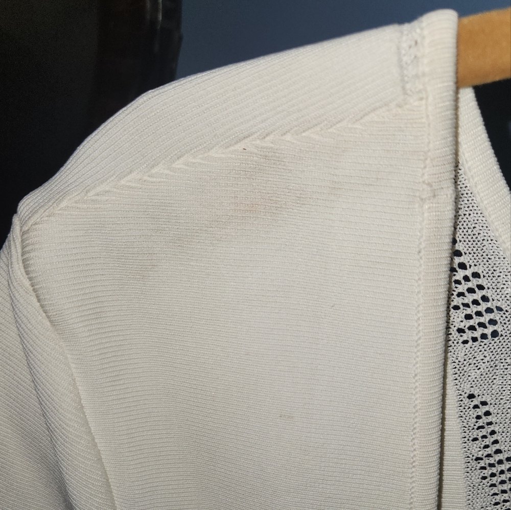 BCBG White spandex & lace dress - Picture 4 of 7